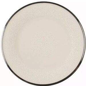 LENOX MOONSPUN PLATINUM RIM SINGLE 8 1/8”SALAD PLATE USA EXCELLENT!